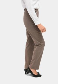 GOLDNER Stoffhose - taupe