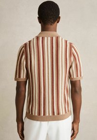 Reiss REGULAR FIT - CARRINGTON STRIPE CUBAN  - Skjorter - camel multi