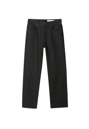 Bershka Straight leg -farkut - black