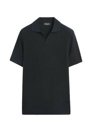 Massimo Dutti, Poloshirt - mottled dark blue