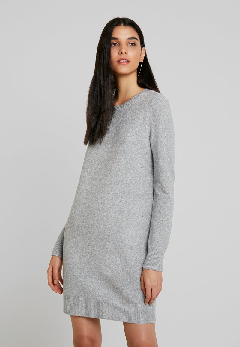 Vero Moda - DOFFY LS O-NECK GA NOOS - Haljina s naramenicama - light grey melange, Povećaj