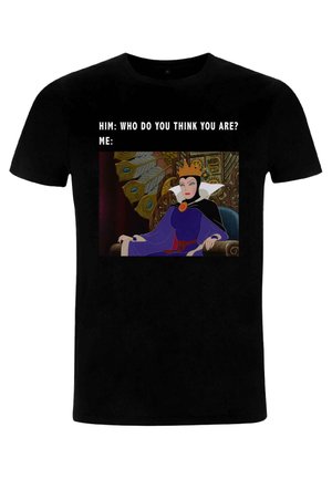 Henry Tiger SLEEPING BEAUTY EVIL QUEEN MEME - Print T-shirt - black