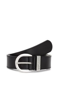 ROUND BUCKLE BELT UNISEX - Poslovni pas - black