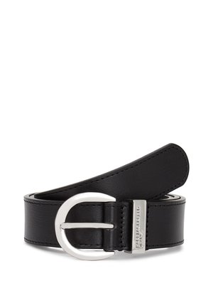 ROUND BUCKLE BELT UNISEX - Belt business - black