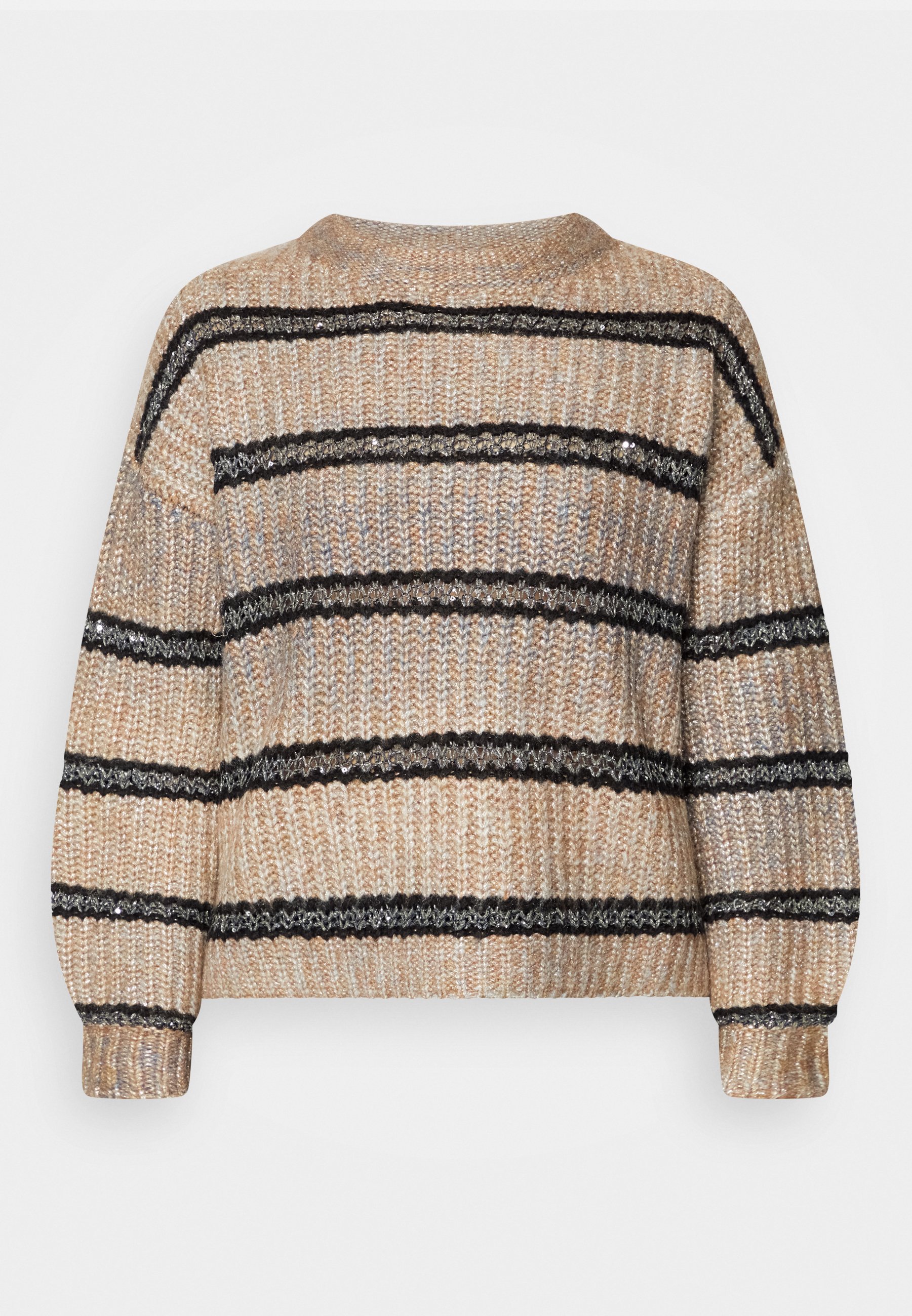 Only Glitter Knitted Pullover - Women - Beige - Size L