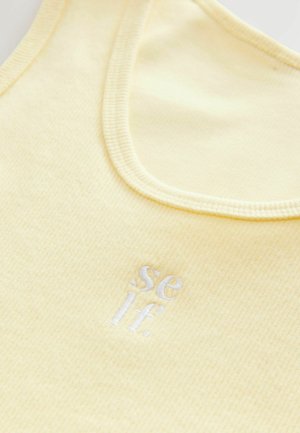Self. REGULAR FIT - SCOOP NECK - Top - lemon