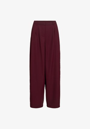 VILA, TROUSERS VILEE BARREL-FIT - Nohavice - winetasting