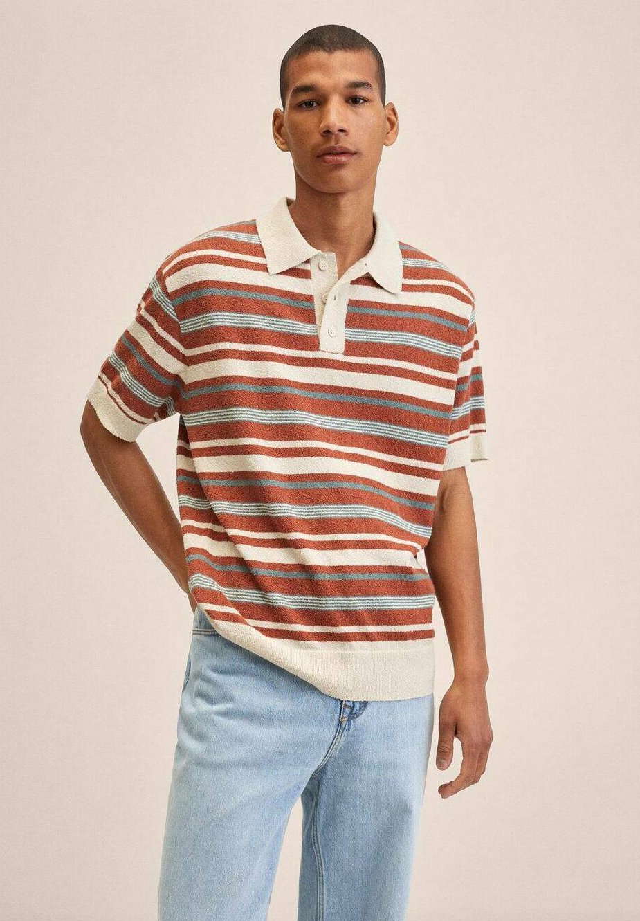 Mango CRUZ - Polo shirt - burnt orange 