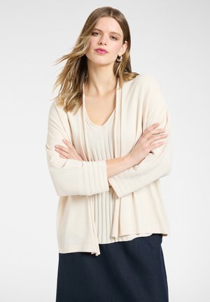 Elena Mirò CARDIGAN APERTO DAVANTI - Strickjacke - beige