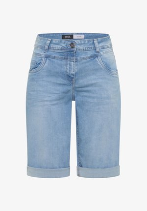 Cecil, HIGH-WAIST WIDE-LEG SHORTS IN A LOOSE FIT, jasnoniebieski