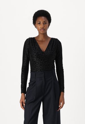 ELIZABETH - Topper langermet - jet black
