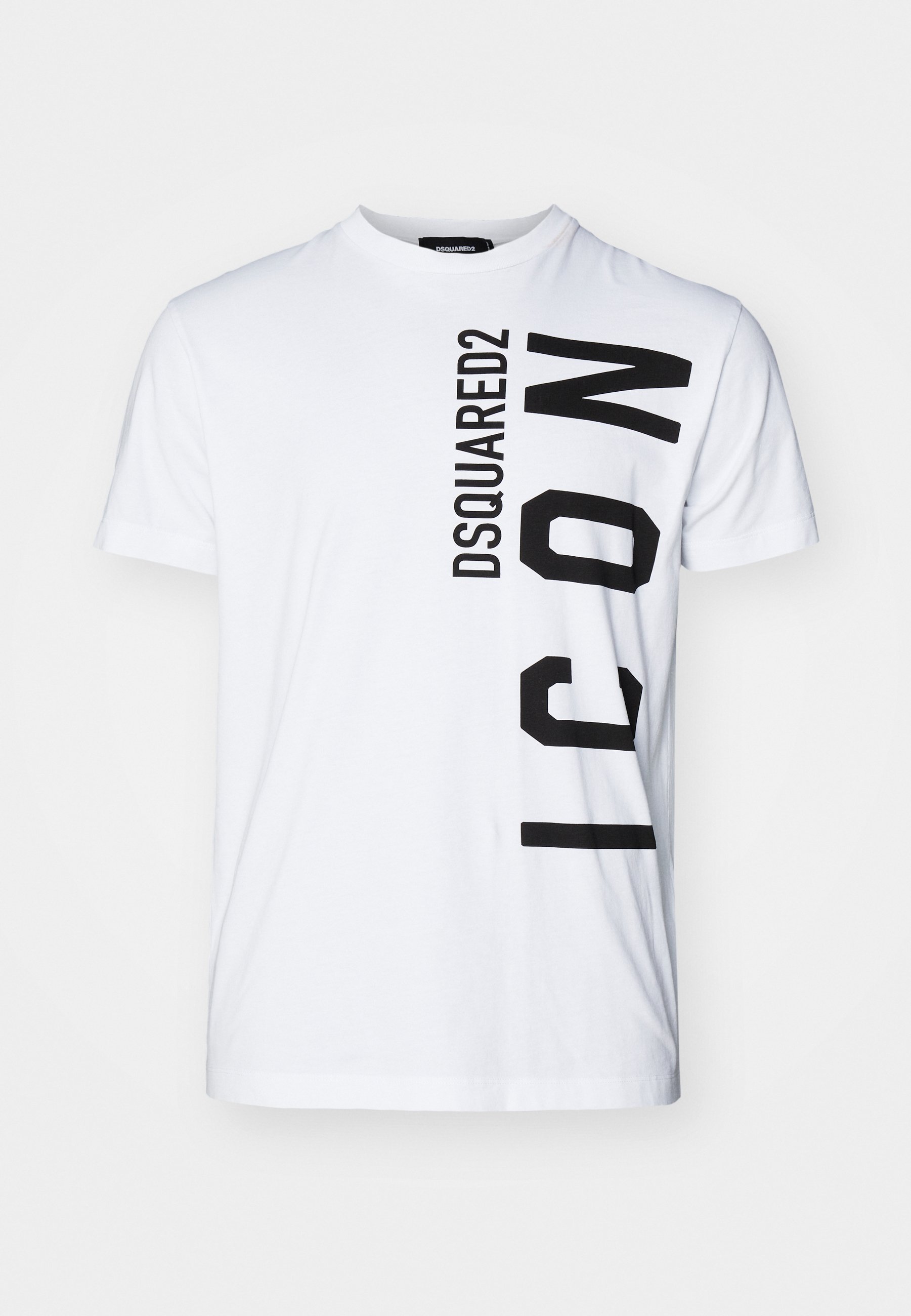 関税送料込【DSQUARED2】PRINTED T-SHIRT ブラック ホワイト Dsquared2【コットンシャツ☆ホワイト/ブラック】関税送料込