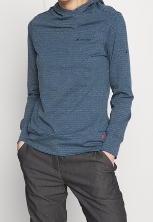 Mikina s kapucí - mottled blue
