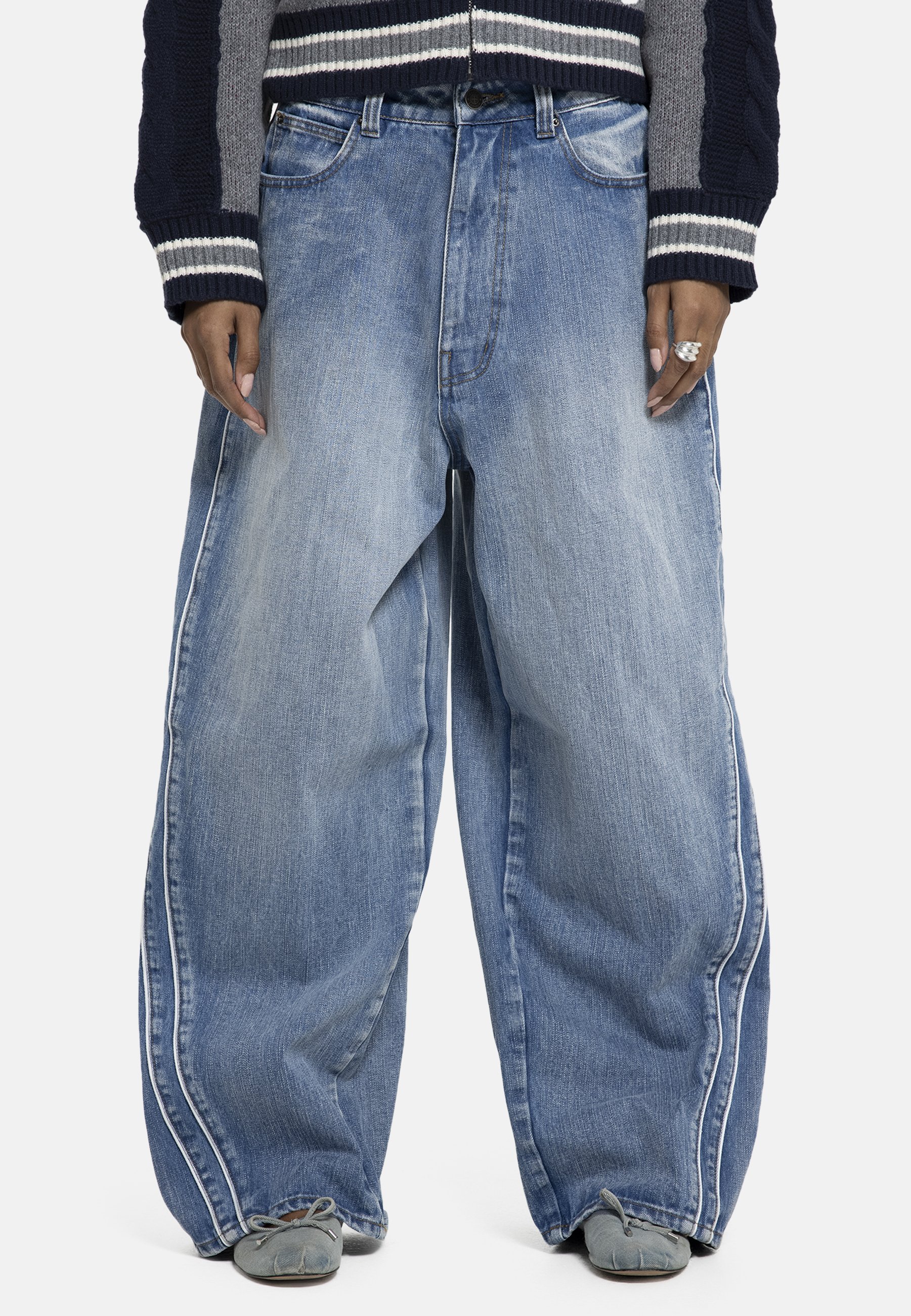 パンツ Jaded London Baggy Denim Jaded London VAPOR - Baggy Jeans - denim/blue denim - Zalando.ie