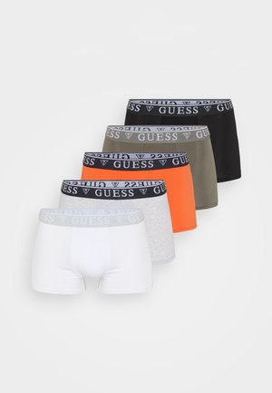 TRUNK 5 PACK - Boxerkalsong - black/white/grey melange/orange/dark grey