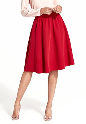 Spódnica trapezowa - red
