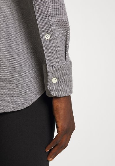 Polo Ralph Lauren HEIDI LONG SLEEVE - Blusa com botões - dark charcoal heather