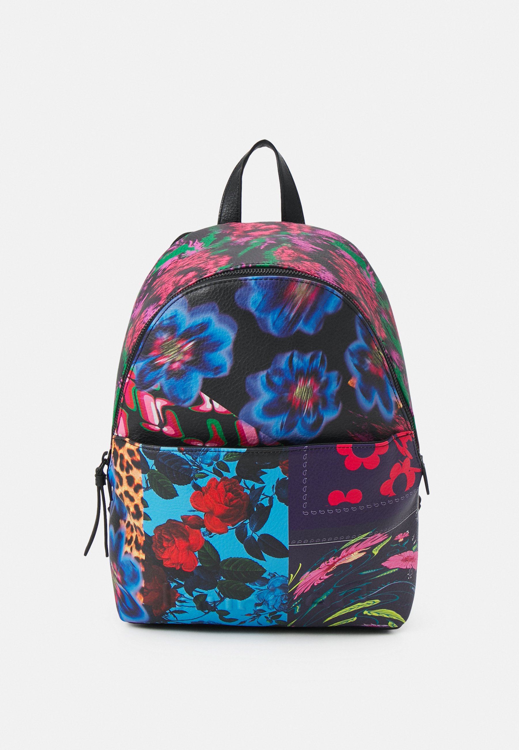 Desigual FLORAL PATCH MOMBASA MINI - Mochila - black/negro
