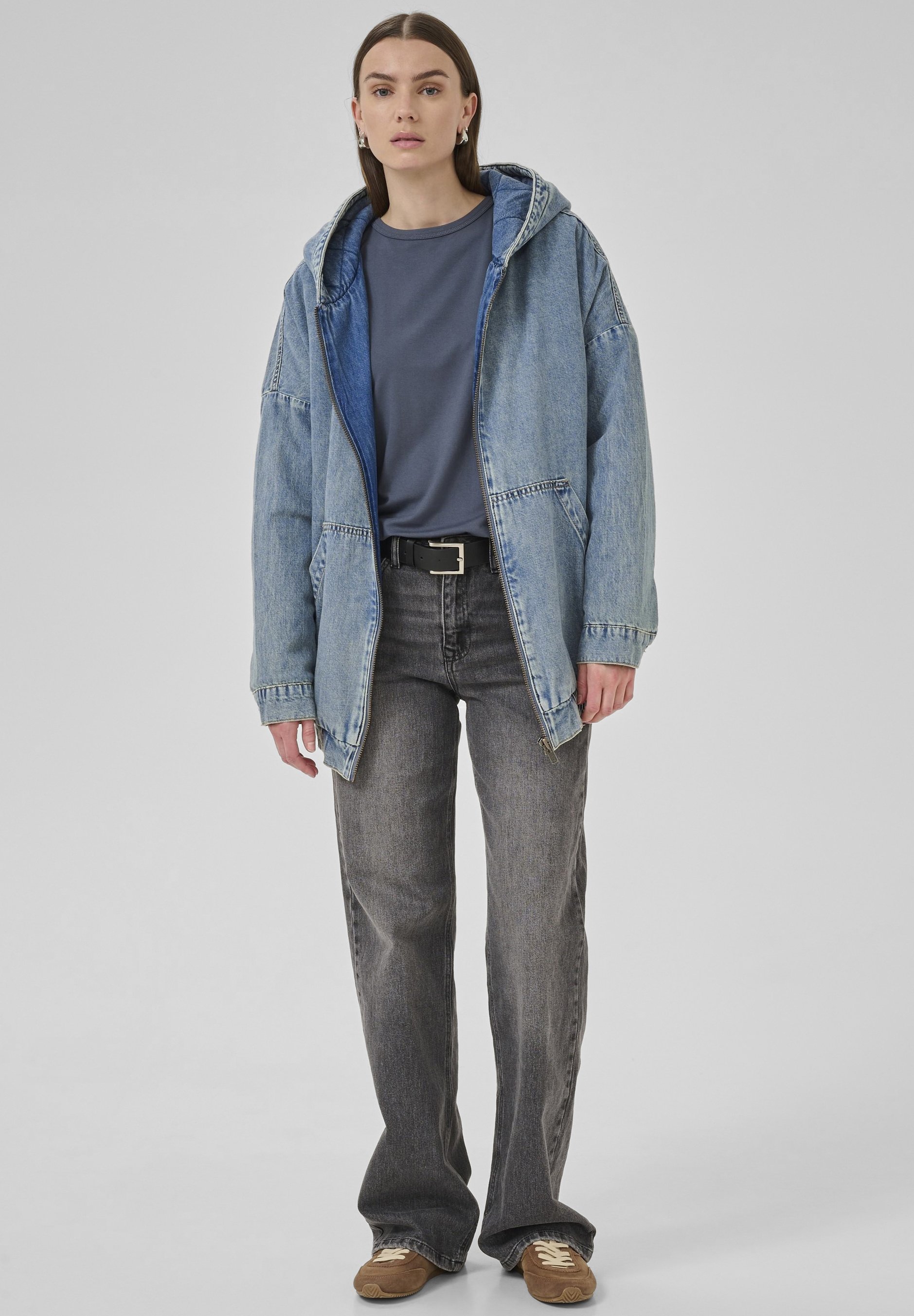 My Essential Wardrobe OZZIE - Denim jacket - medium blue random