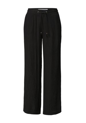 Street One Studio, STRAIGHT LEG HOSE MIT CRINKLE STRUKTUR - Pantalon classique - black