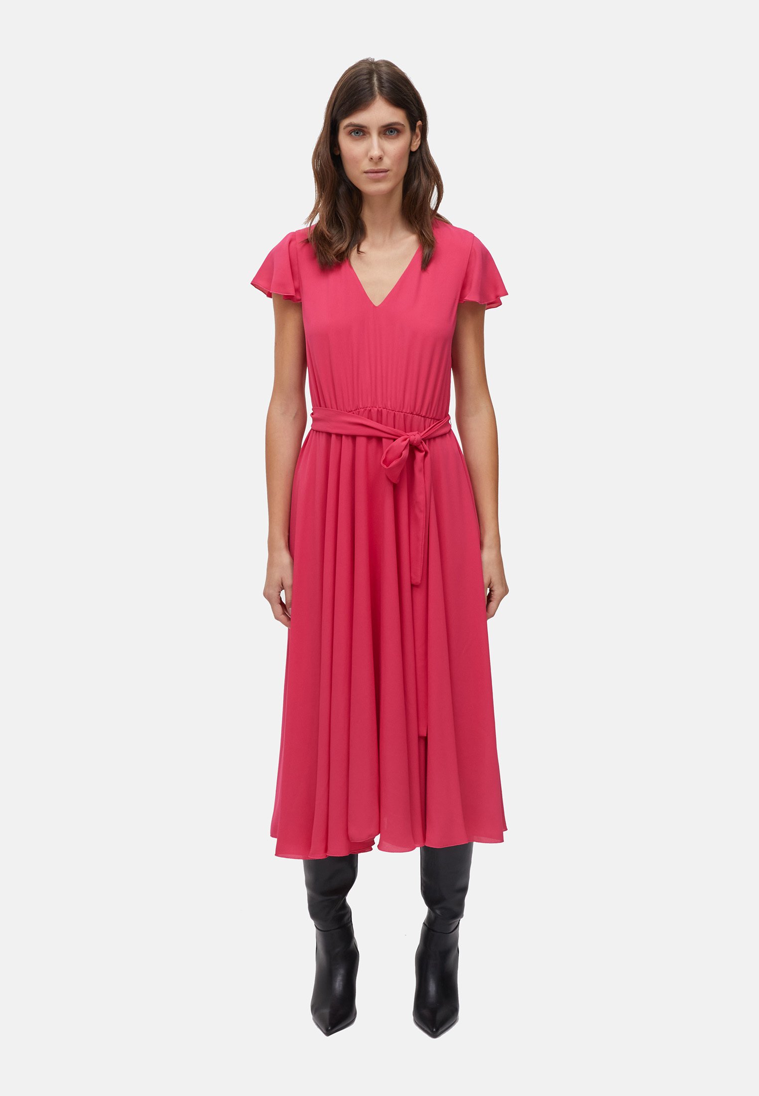 Motivi VESTITO MIDI CON FUSCIACCA - Vestito estivo - rosa/fuxia - Zalando.it