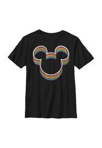 Disney MICKEY CLASSIC RAINBOW EARS - Camiseta estampada - black