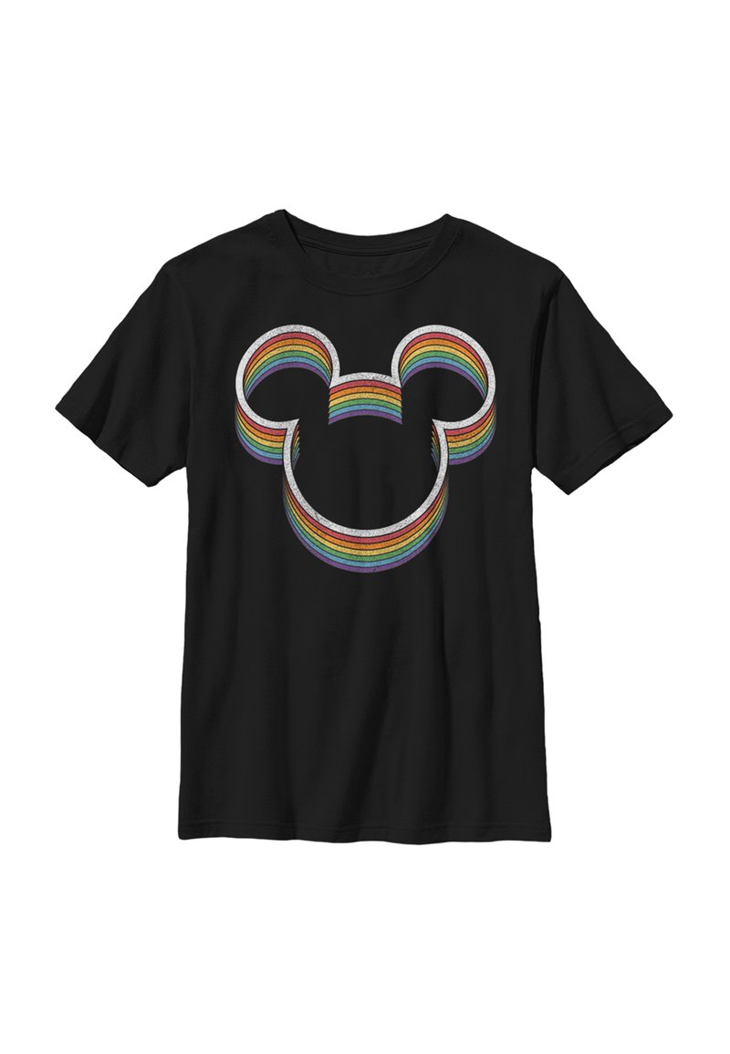 Disney MICKEY CLASSIC RAINBOW EARS - Camiseta estampada - black