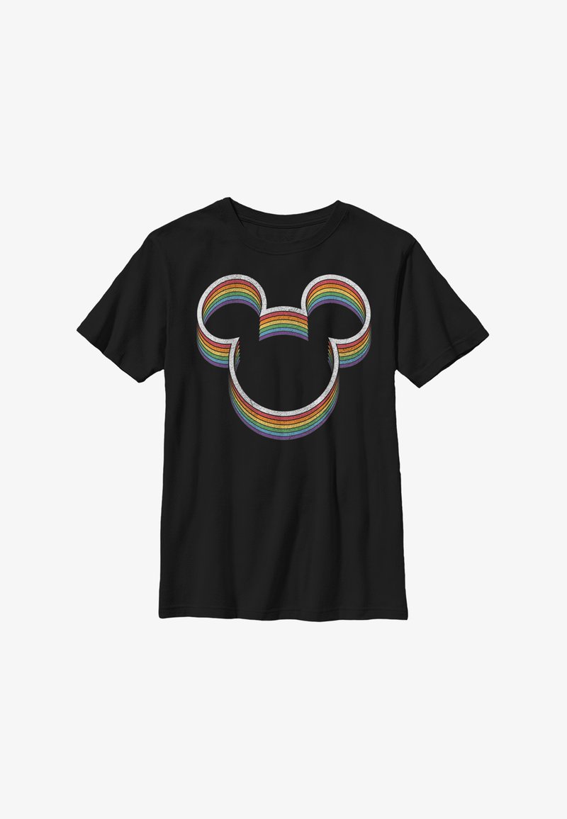Disney MICKEY CLASSIC RAINBOW EARS - Camiseta estampada - black