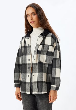 CHECK PLAID - Chaqueta fina - black