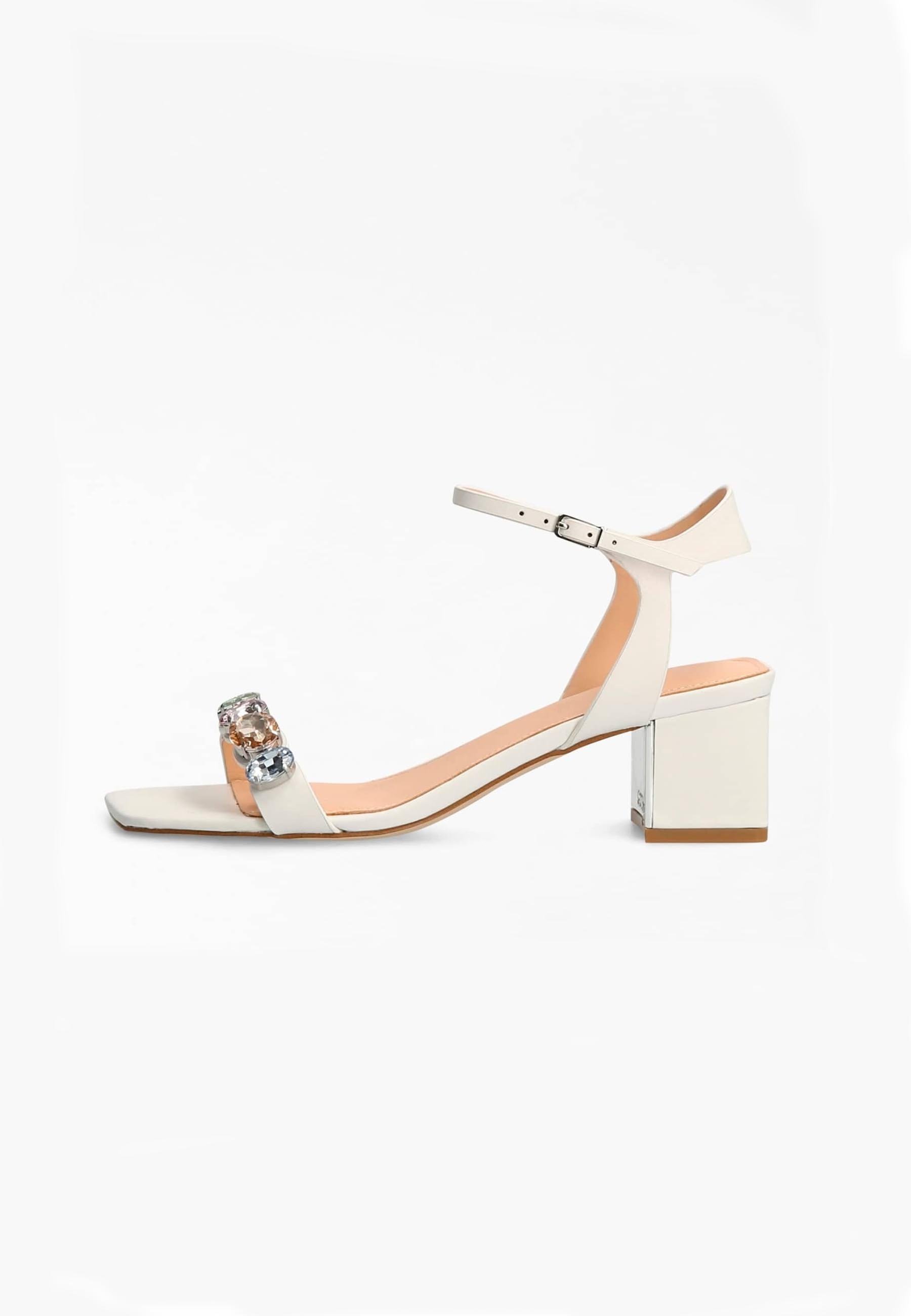 Guess Sandali con tacco - weiß/bianco - Zalando.it
