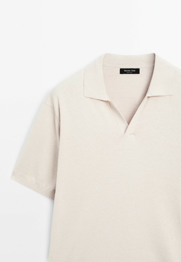 V-NECK - Polo shirt - beige3