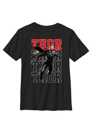 Marvel AVENGERS ENDGAME HEROIC SHOT THOR - T-shirt z nadrukiem
