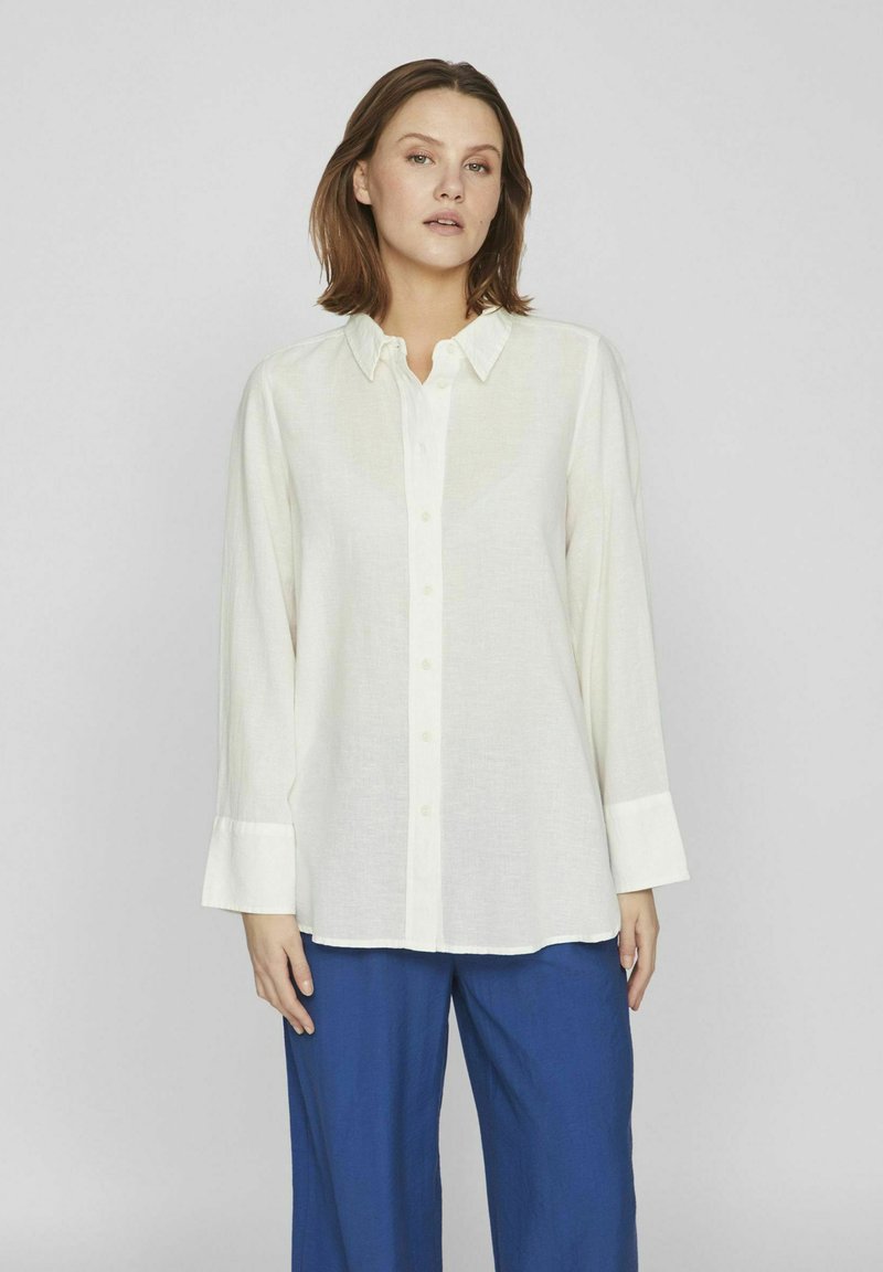 VILA - LOOSE FIT - Overhemdblouse - egret, Vergroten