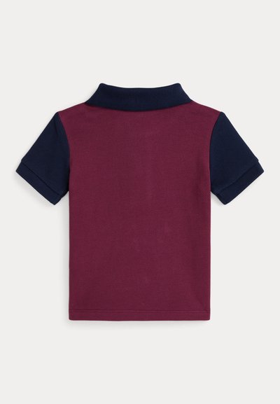 Polo Ralph Lauren COTTON MESH POLO SHIRT - Πόλο - aubergine multi