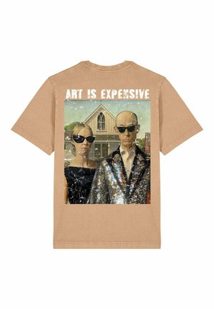 EXPENSIVE AMERICAN UNISEX HEAVYWEIGHT 25 - T-shirt con stampa - washed beige