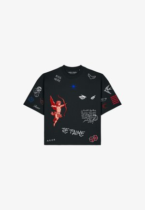 Mira Paris, FLASH TATTOO 2 BOXY TEE 26 UNISEX - T-shirt imprimé - black