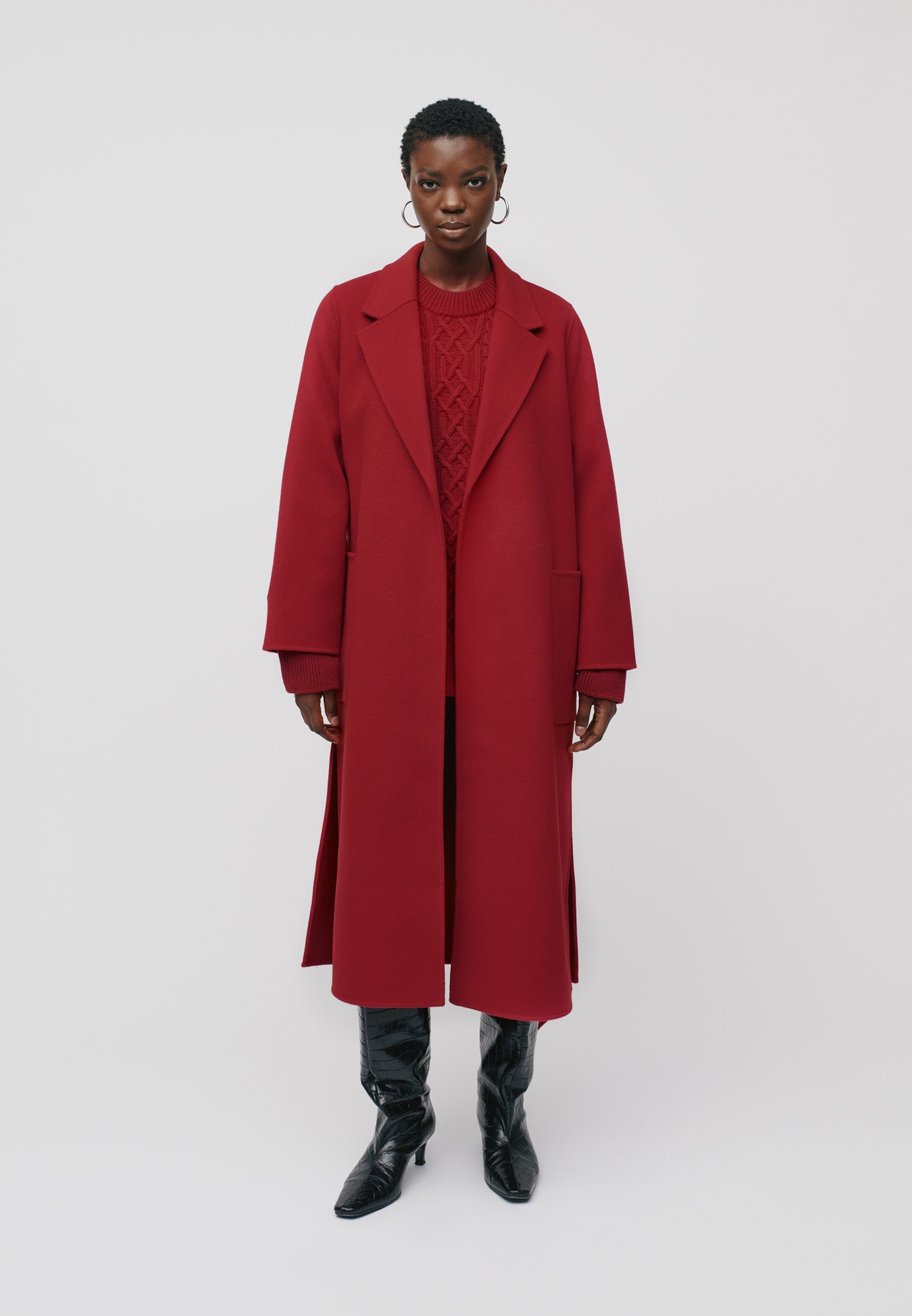 IVY OAK CELIA - Classic coat - lipstick red/red - Zalando