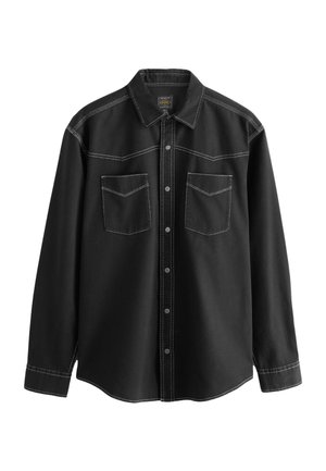 Next, REGULAR FIT - TWIN POCKET WESTERN STYLE - Camisa - black