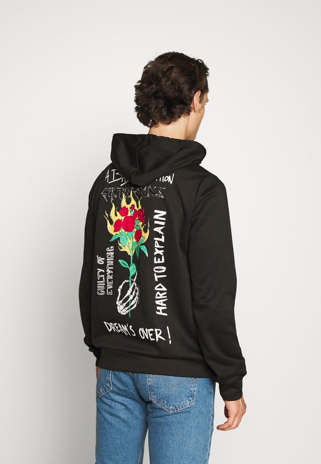 HARDROCK HOODIE - Huppari - black