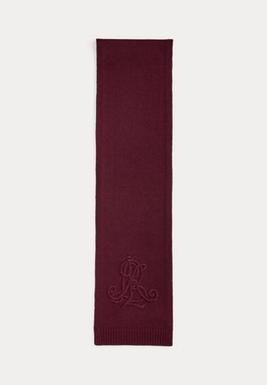 EMBROIDERED-LOGO SCARF - Šalle - dark garnet