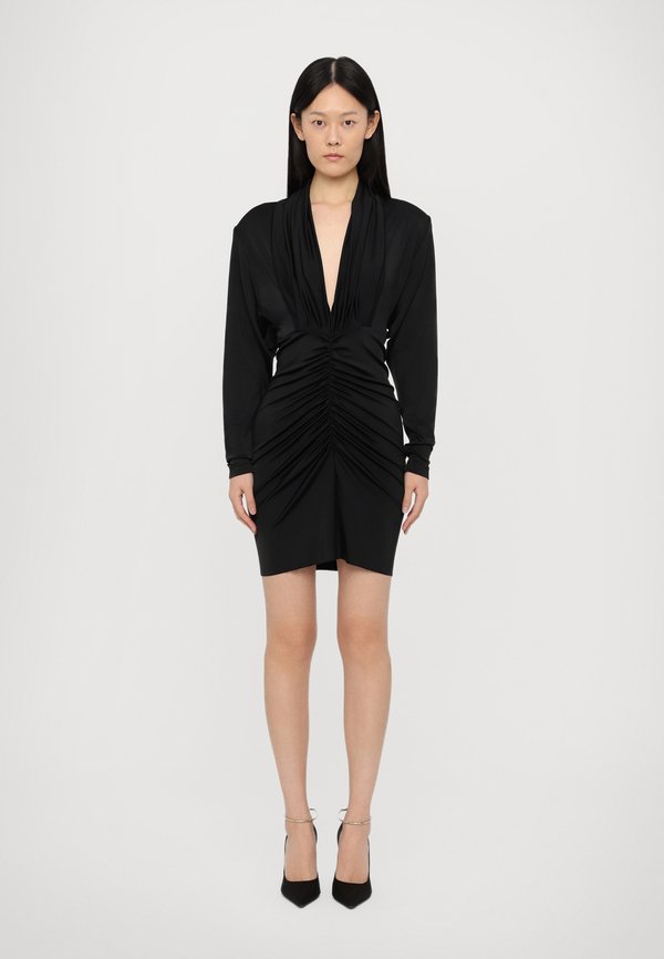 LONG SLEEVE RUCHED MINI DRESS - Cocktail dress / Party dress