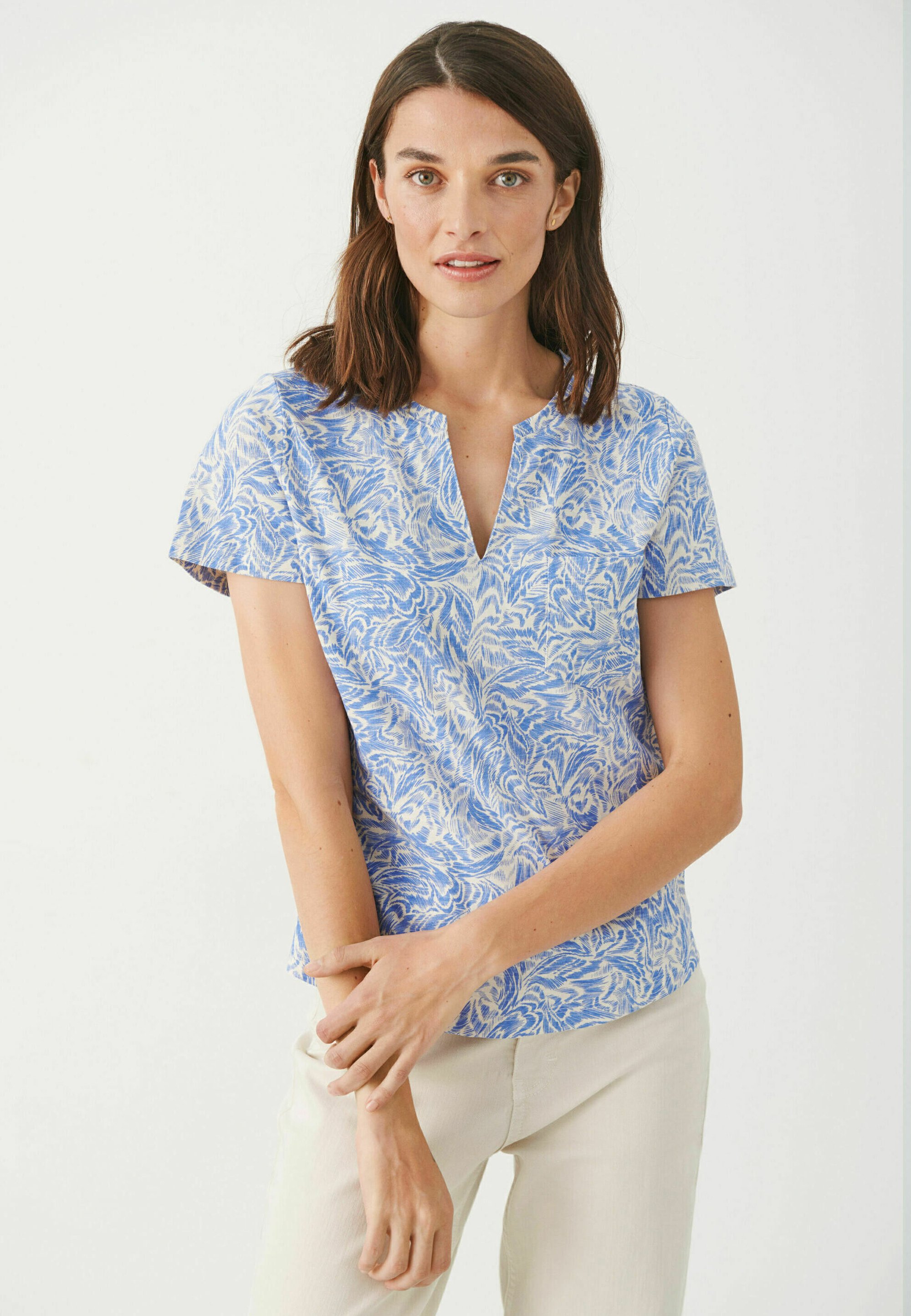 Blauwe Tijgerprint shirt online kopen | Gratis verzending* | Zalando