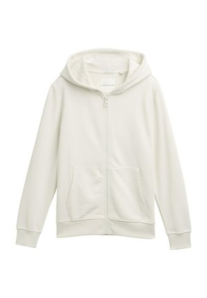 BASIC - Sweat zippé - greyish white