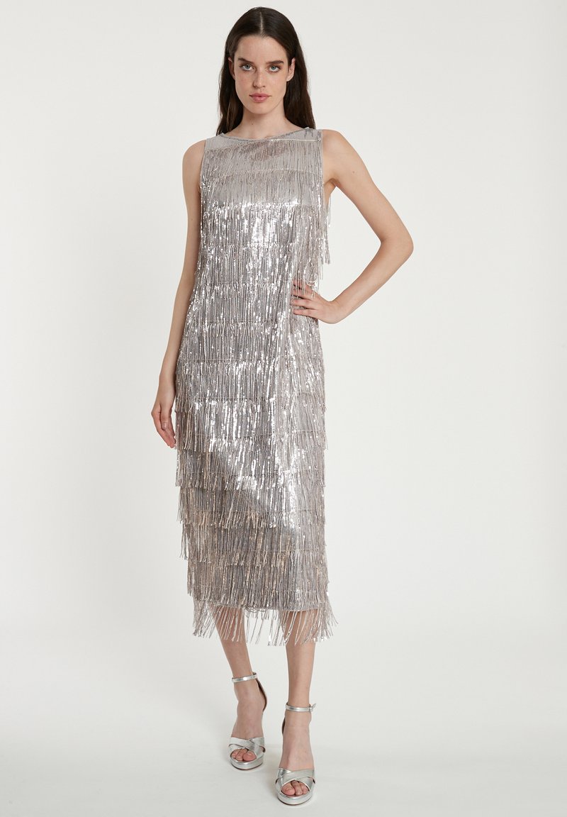 Ana Alcazar PAILLETTEN TABYLA - Cocktailjurk - silber