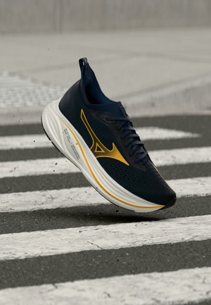 Mizuno, MIZUNO NEO ZEN 2 - Обувки за бягане по асфалт - dress blues/artisan gold/white