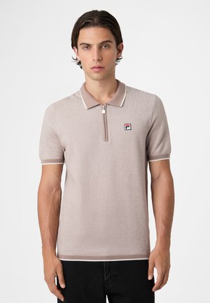 Fila APPAREL LUCINO REGULAR - Poloshirts - taupe/gray melange