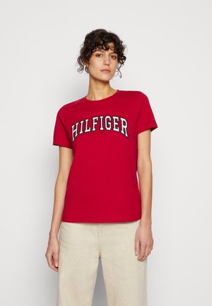 VARISTY HILFIGERC - T-shirt con stampa - royal berry