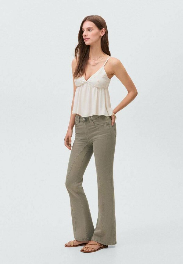 TEEN - Flared Jeans - khaki