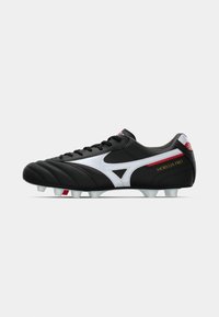 MORELIA II PRO - Ghete de fotbal pentru teren tare - black/white/chinese red