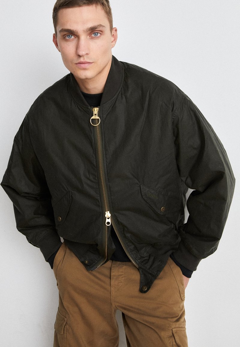 Barbour BARBOUR FLIGHT Bomber Jacket Archive Olive/khaki Zalando